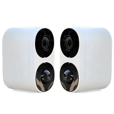 SG Indoor/Outdoor Battery or Solar Power Camera x 2
