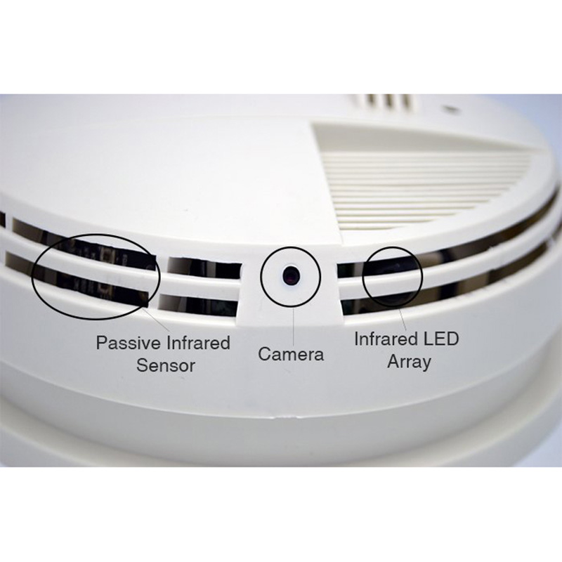 Xtreme Life 4K Night Vision Smoke Detector Bottom View